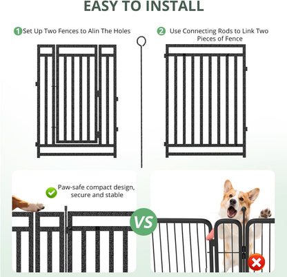 Heavy-Duty Outdoor Dog Fence & Playpen (Multiple Sizes)
